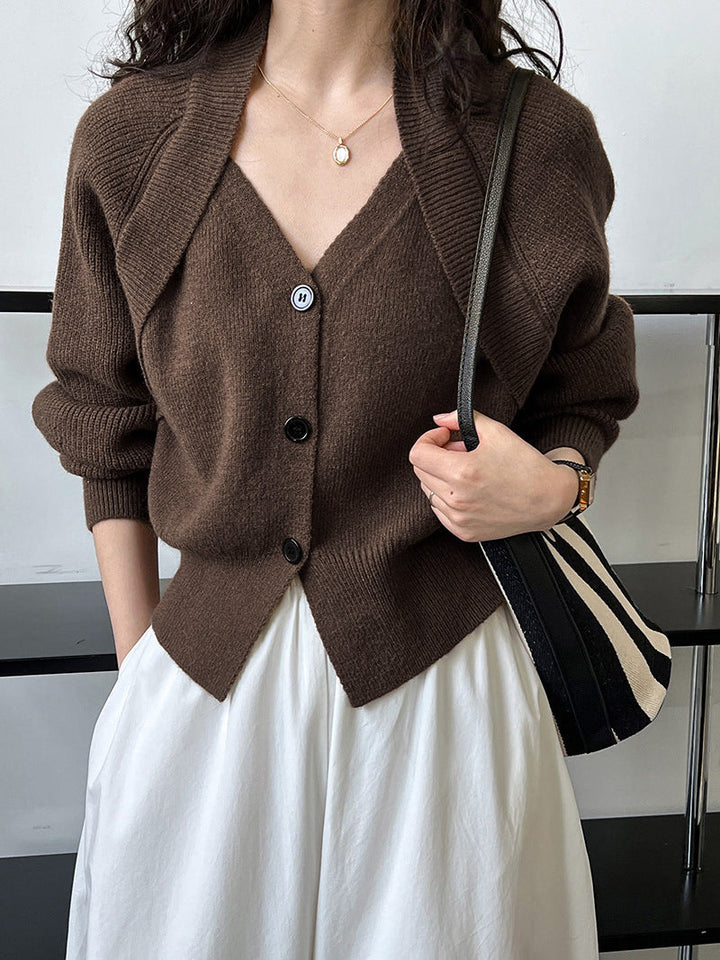 Cardigan tricoté pour femmes avec motif enveloppant - Ragnhild