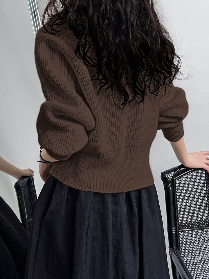 Cardigan tricoté pour femmes avec motif enveloppant - Ragnhild