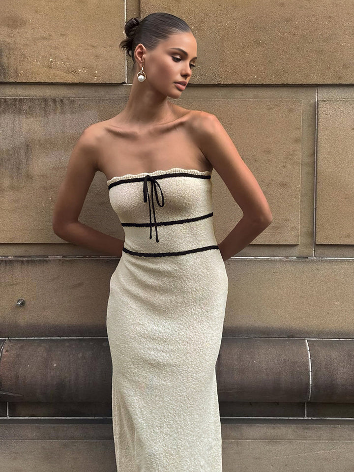 Ruby - Tube noué - Robe pull midi