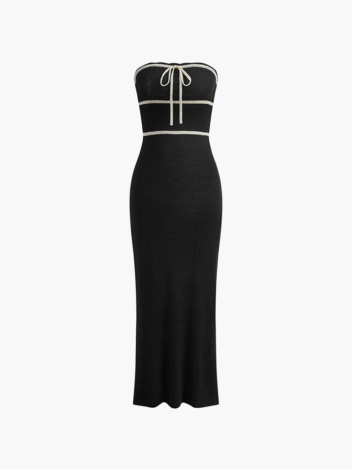 Ruby - Tube noué - Robe pull midi