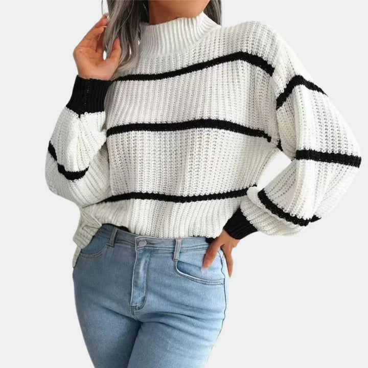 Pull douillet en coton pour femme avec une coupe élégante