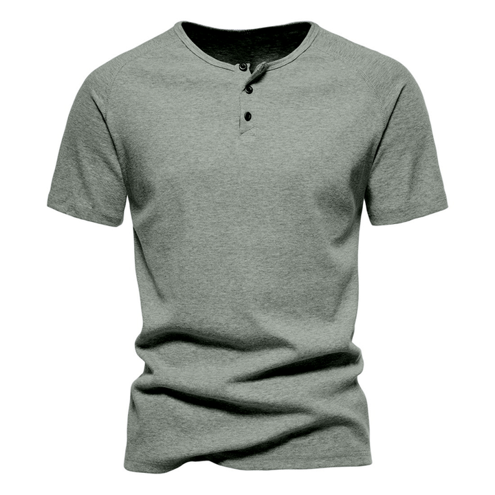 Bryce - T-shirt Henley ajusté