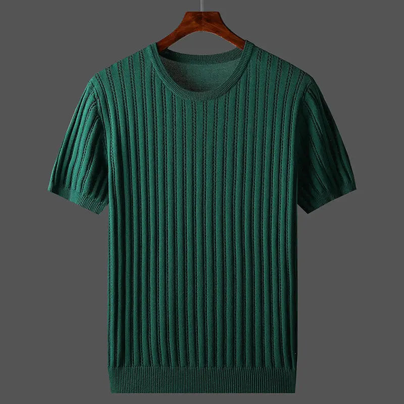 T-shirt en coton à manches courtes pour hommes
