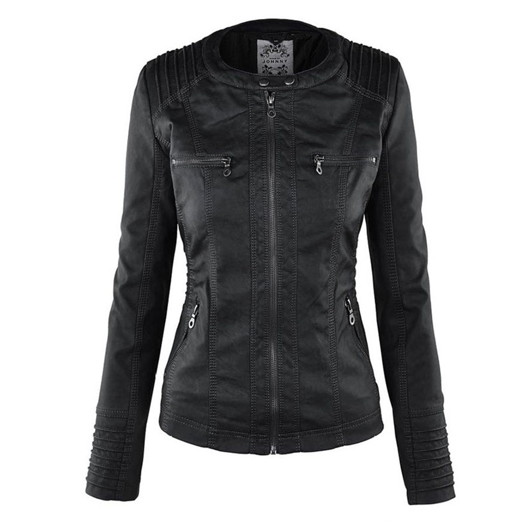 Veste en cuir Eleganza Thermal Chic