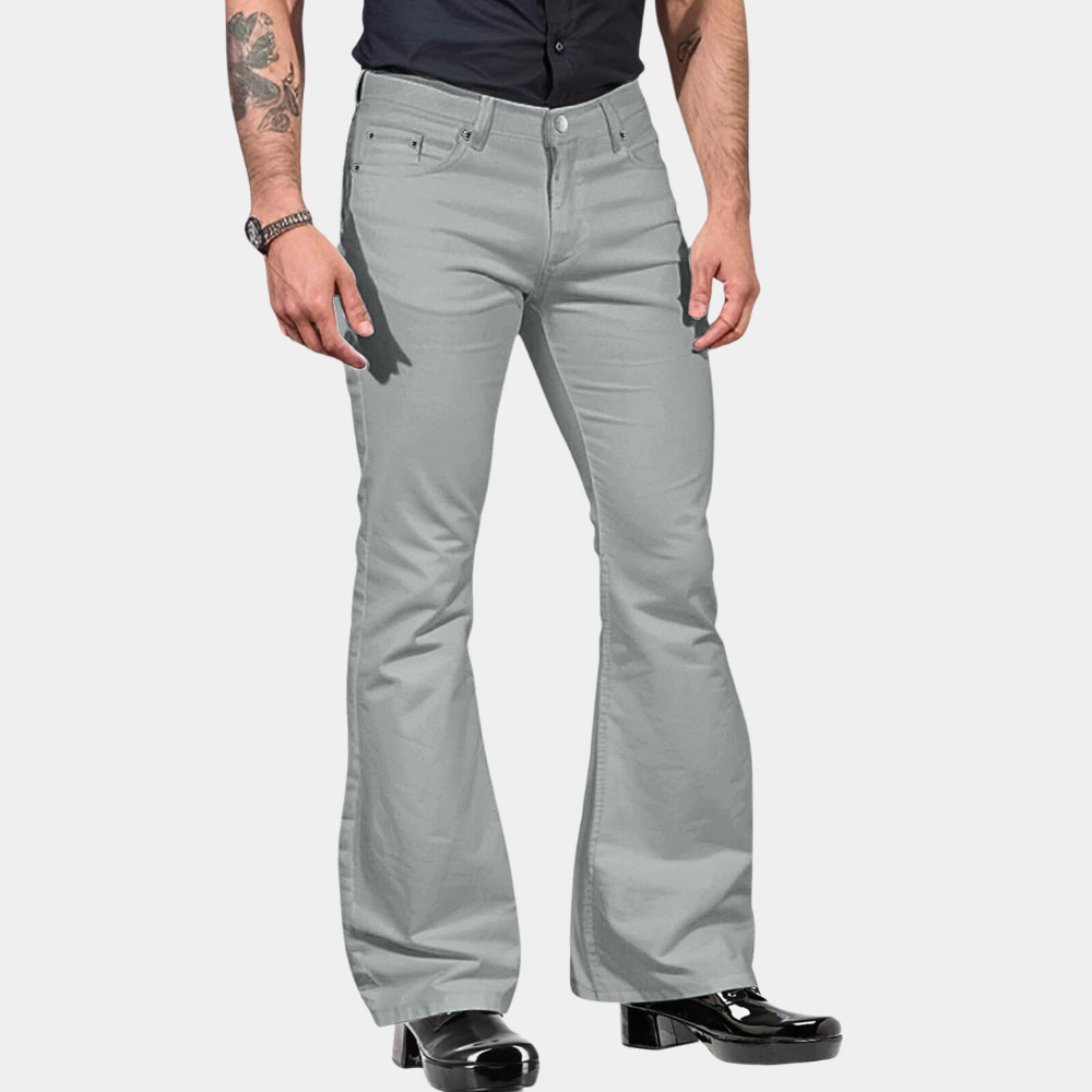 Linn - Pantalon rétro évasé pour hommes