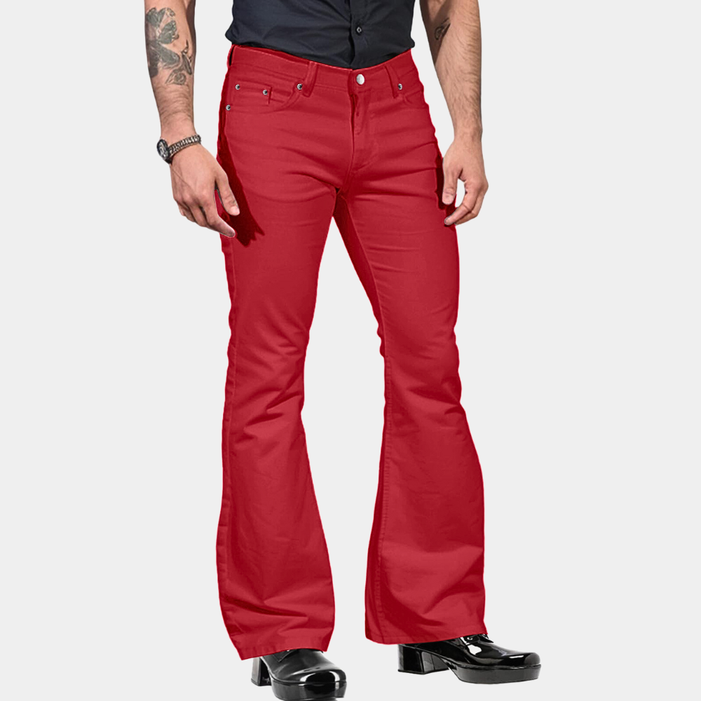 Linn - Pantalon rétro évasé pour hommes