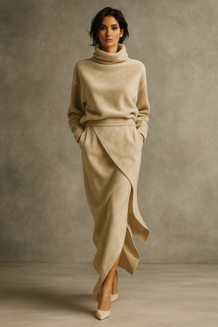 Robe élégante en daim pour femmes - Raelynn