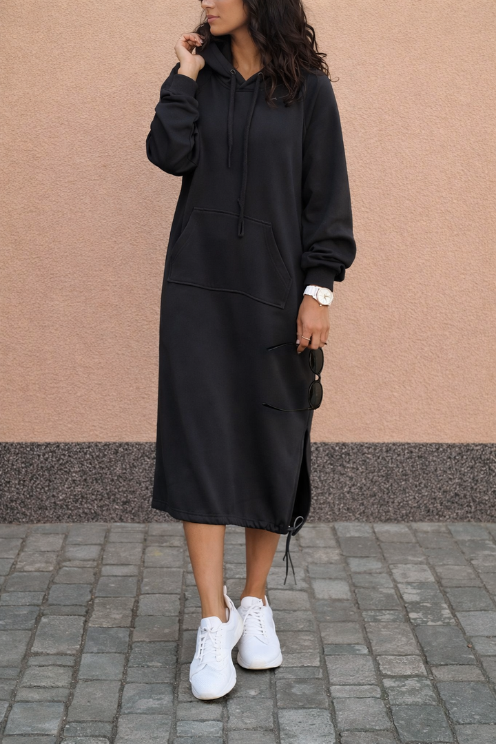 Robe longue à capuche pour femme - Lina