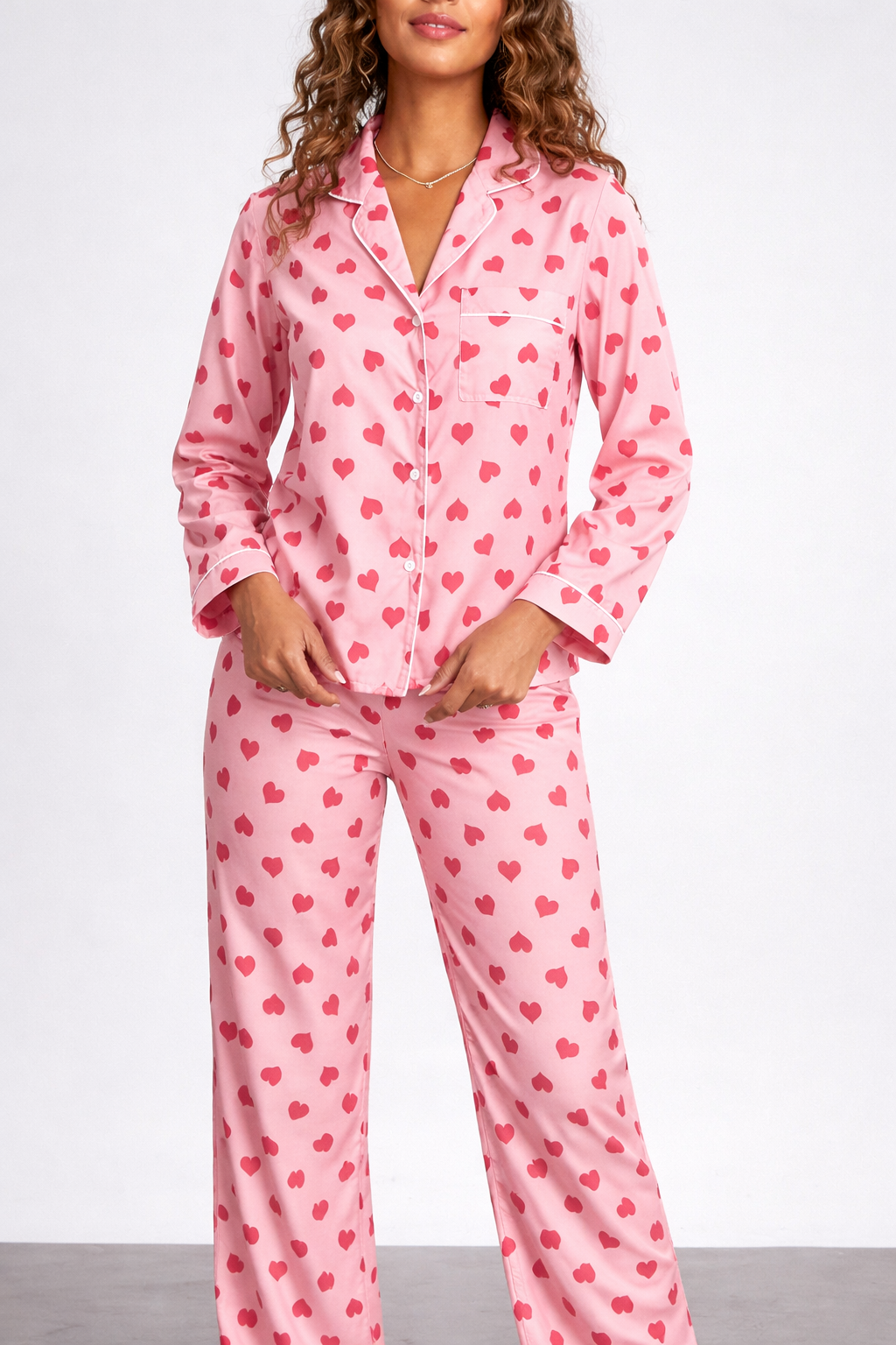 Ensemble pyjama femme avec chemise et pantalon imprimés - Yena