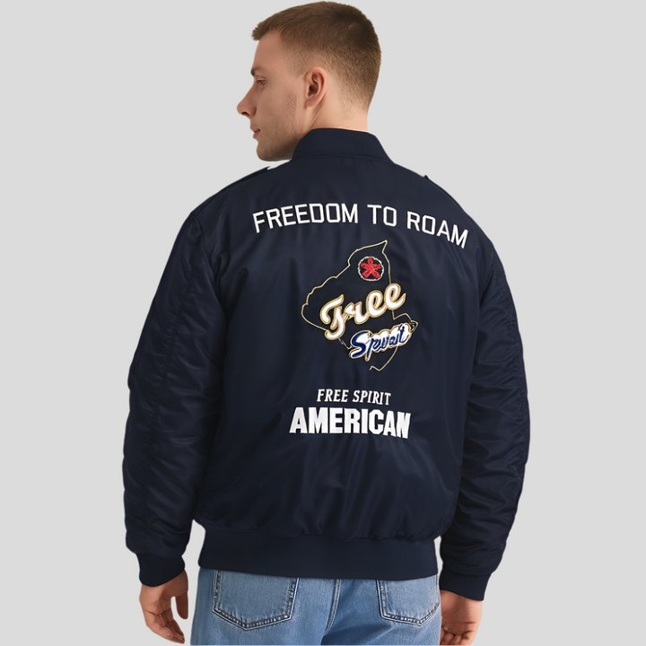 Blouson bombardier pour homme avec patchs brodés - Frederick