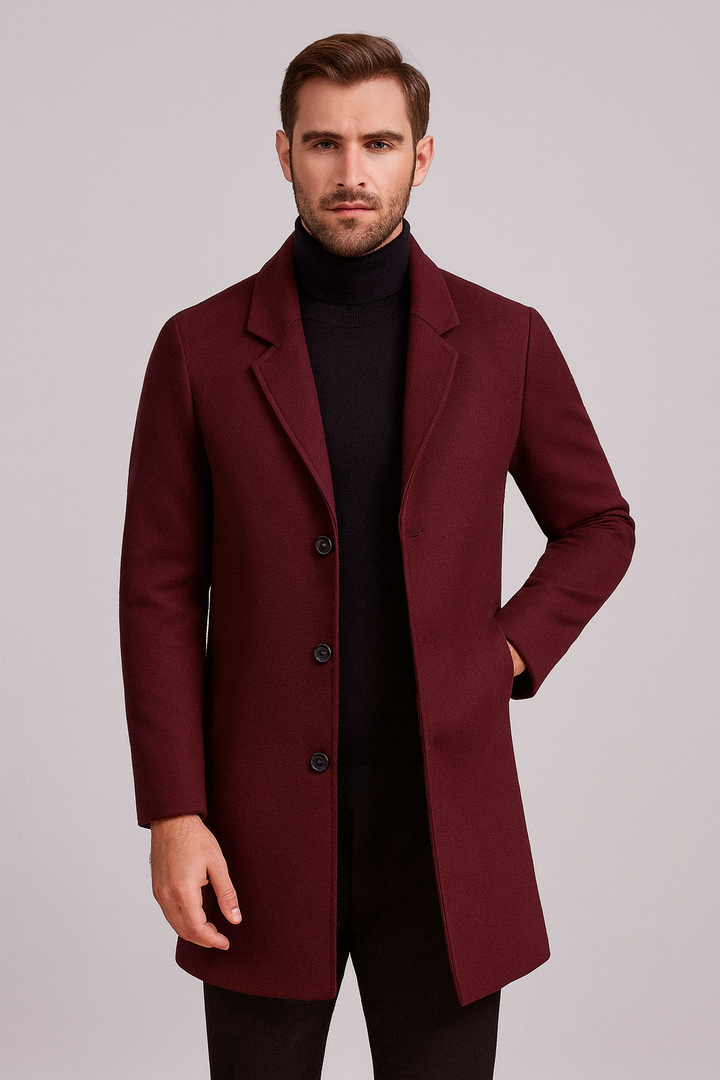 Manteau classique effet laine pour homme - Adrivan