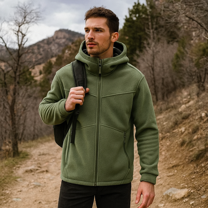 Veste polaire à capuche pour hommes - Nils