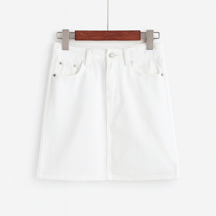 Jupe courte en denim pour femmes - Auria