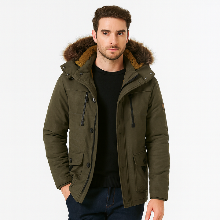 Manteau à capuche effet matelassé pour homme - Renlor