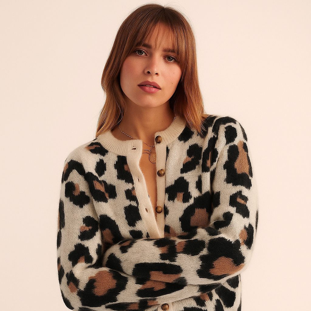 Gilet femme à imprimé moderne - Alvéra