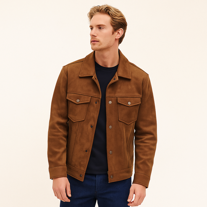 Veste effet daim pour homme - Leven