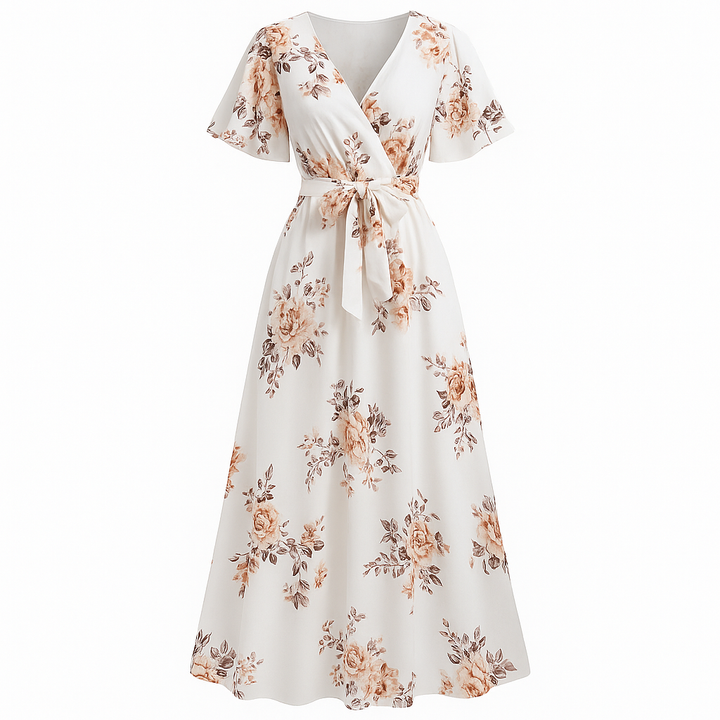 Robe longue à fleurs pour femmes - Sorelia