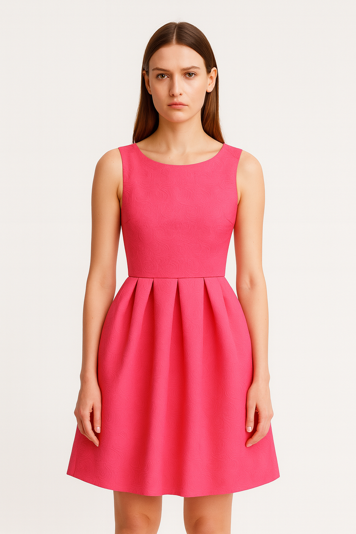 Robe de soirée évasée sans manches - Celinne