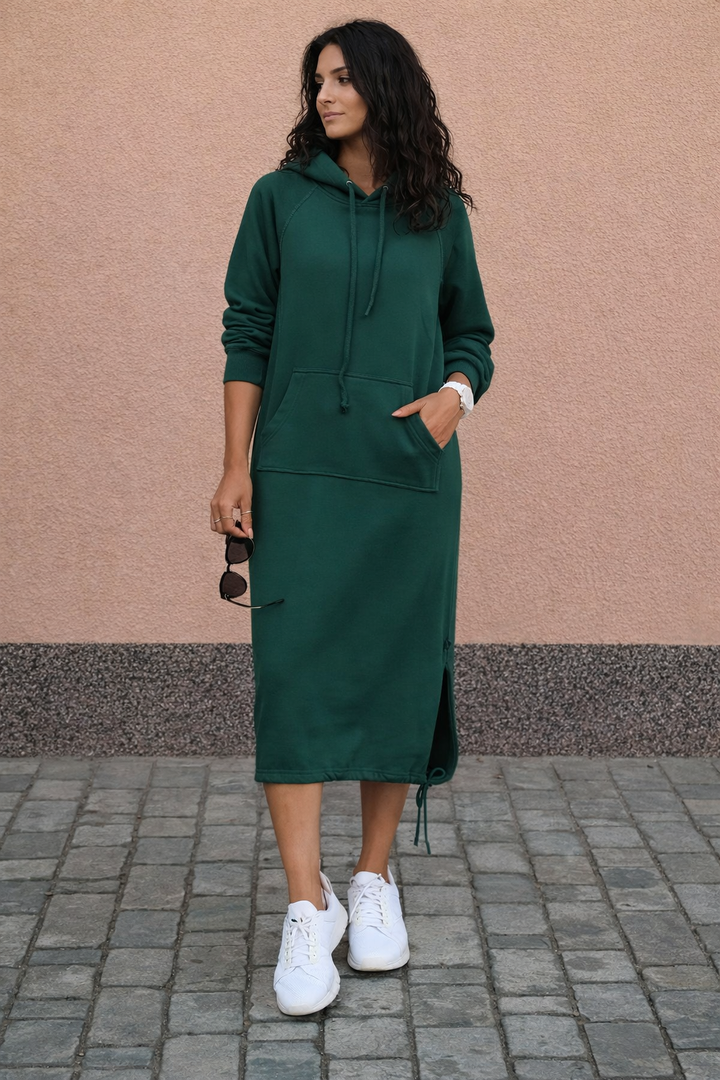 Robe longue à capuche pour femme - Lina