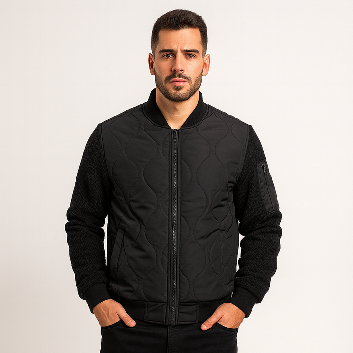 Blouson bombardier pour homme en tissu mélangé végétalien - Auren