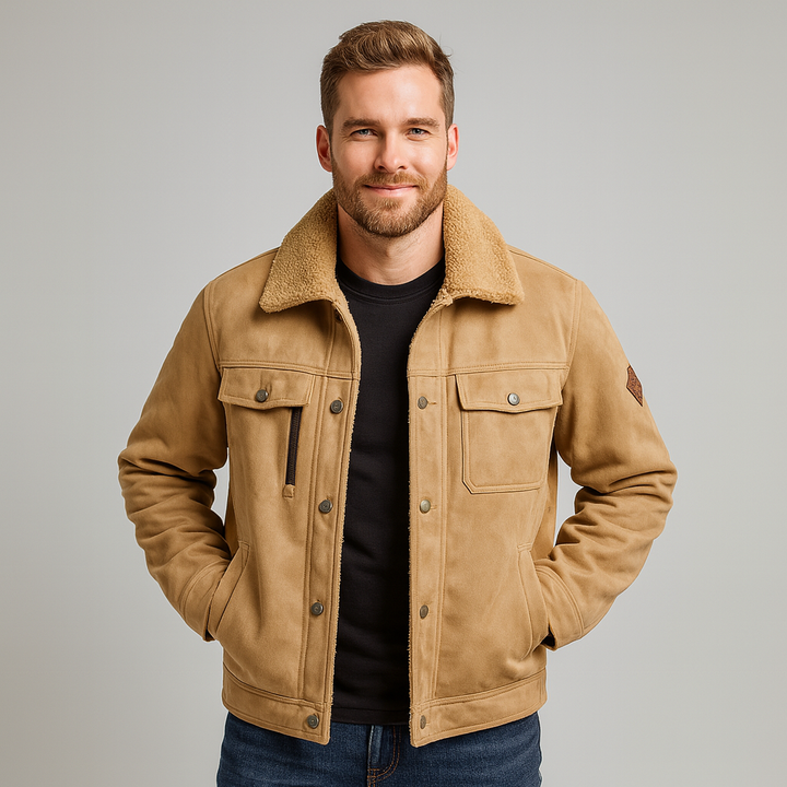 Veste camionneur pour homme avec doublure sherpa - Tavian