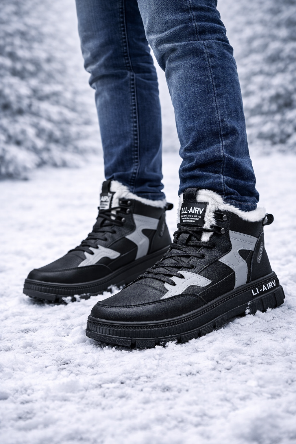 Bottines thermiques d'hiver pour hommes - Brakov