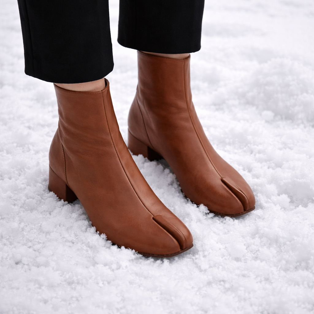 Bottines pour femmes à bout et talon fendus - Yalneth