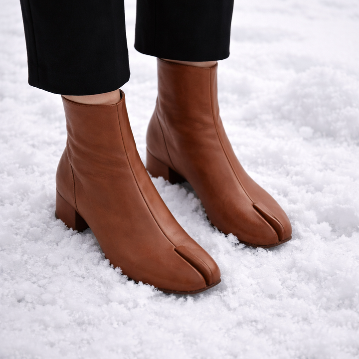 Bottines pour femmes à bout et talon fendus - Yalneth