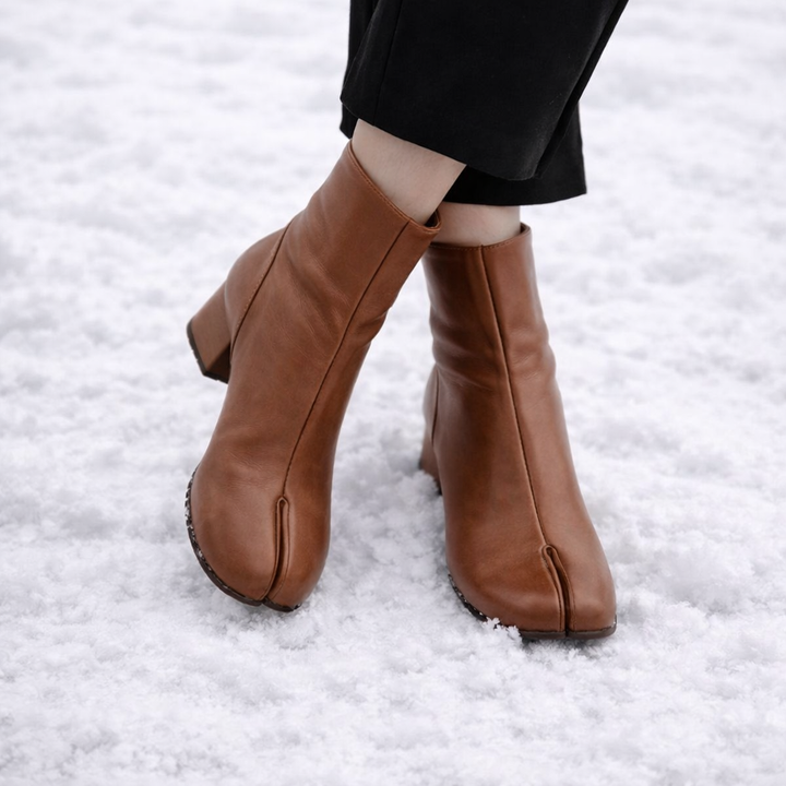 Bottines pour femmes à bout et talon fendus - Yalneth