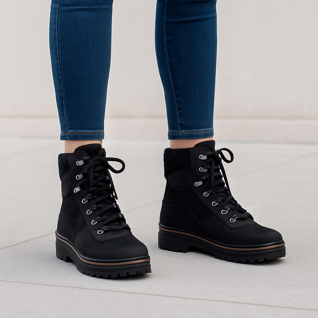 Bottes pour femmes avec structure renforcée et laçage avant - Ismarie