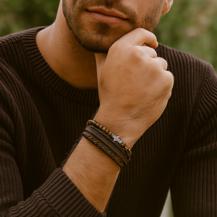 Heritage Vintage - Bracelet en cuir de luxe