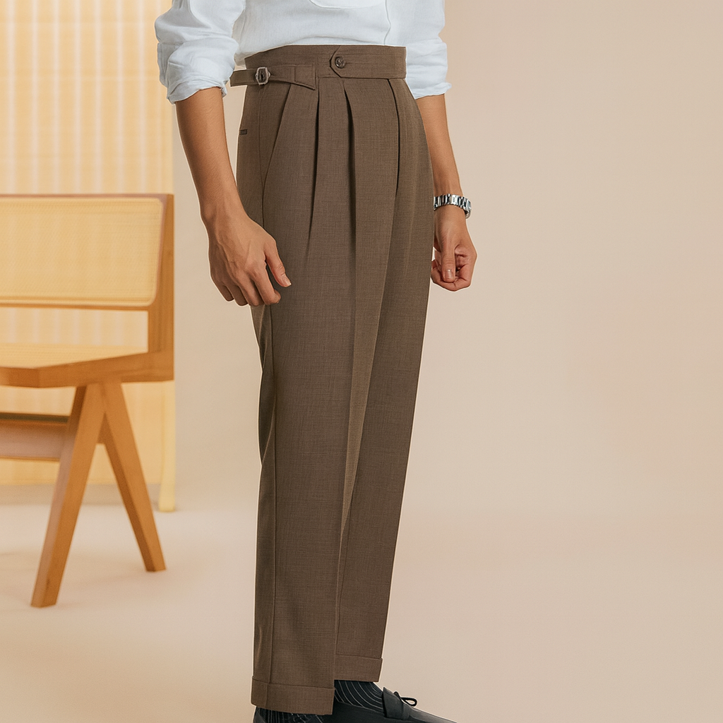 Pantalon habillé taille haute pour homme - Ravel