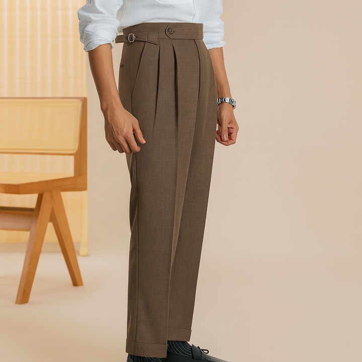 Pantalon habillé taille haute pour homme - Ravel