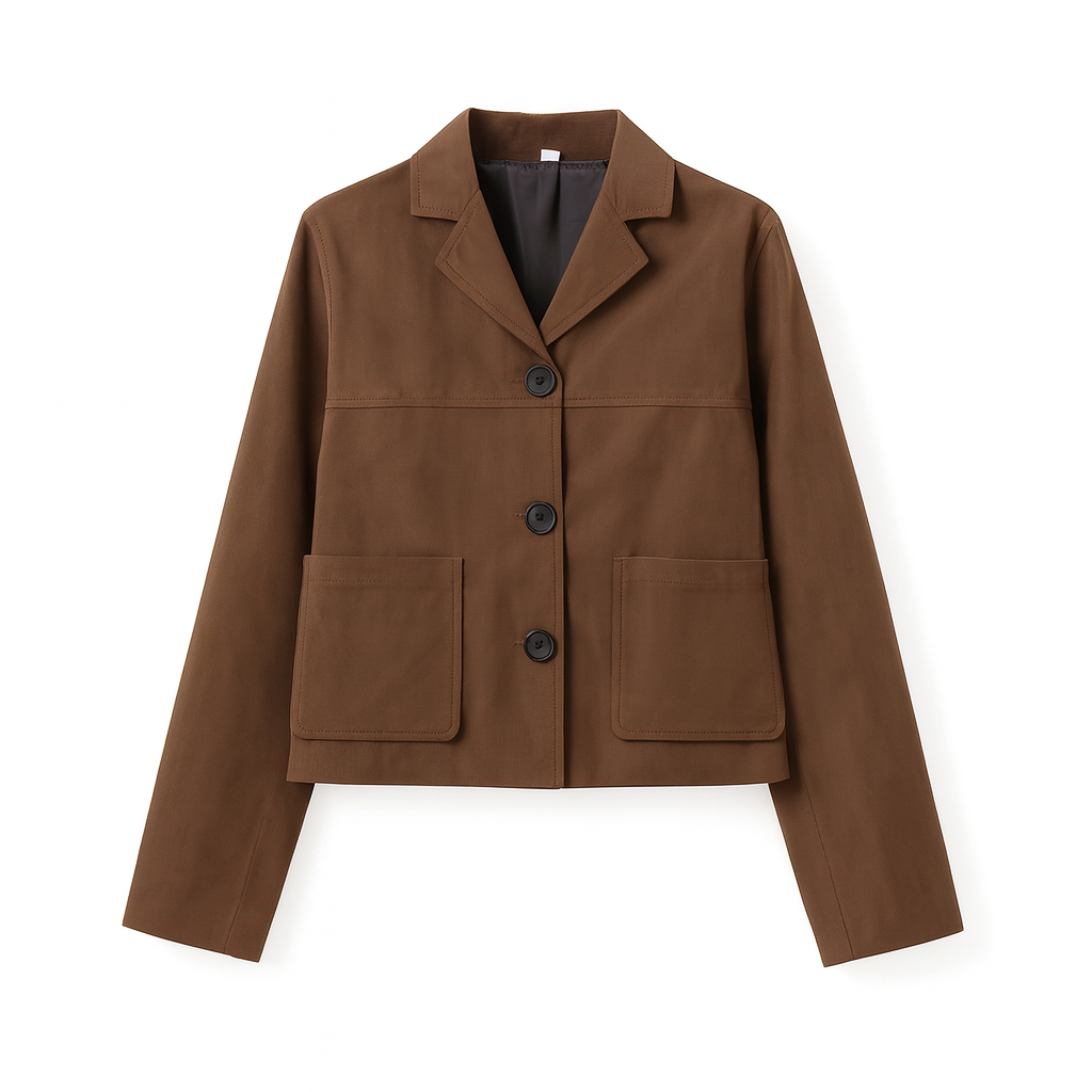 Veste courte en daim pour femme - Maeris