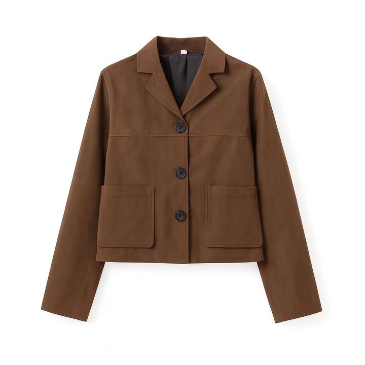 Veste courte en daim pour femme - Maeris