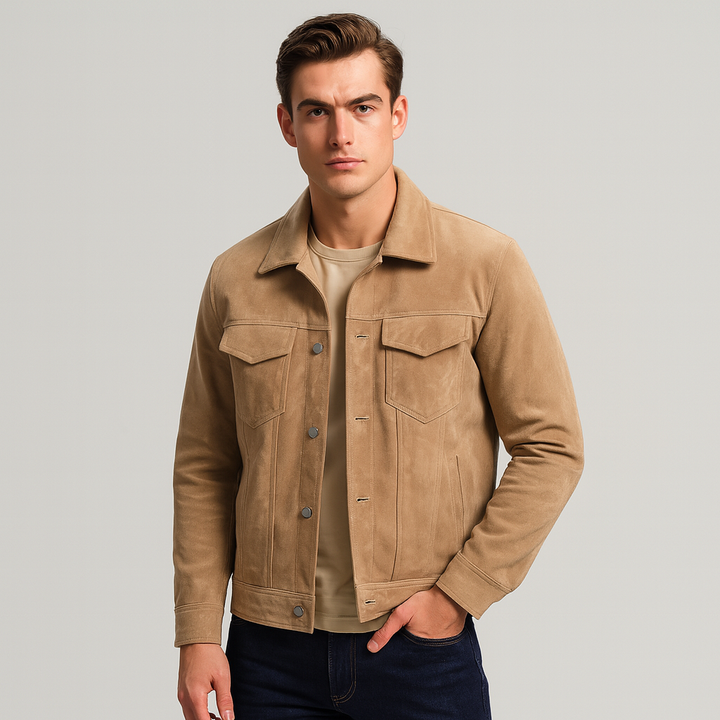 Veste en daim pour homme - Massimo