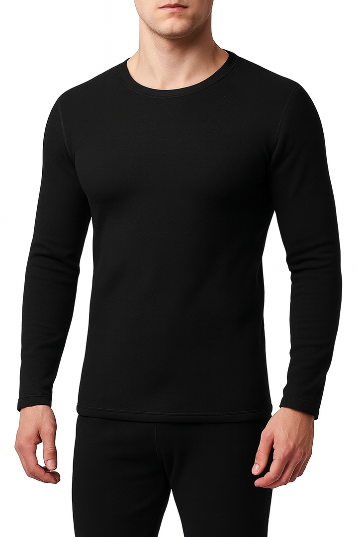 T-shirt thermique pour hommes avec doublure en polaire - Arvion