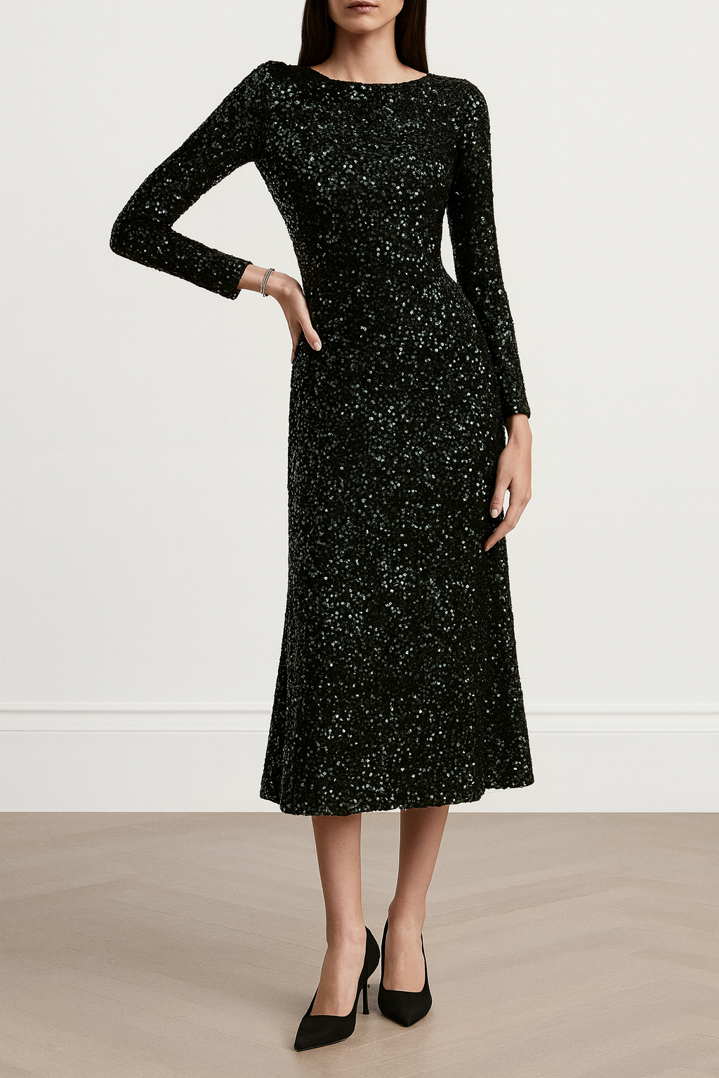 Robe de soirée pour femmes avec paillettes - Elissa