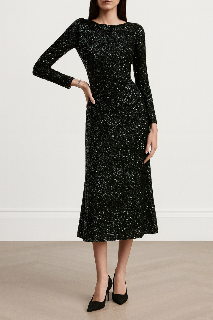 Robe de soirée pour femmes avec paillettes - Elissa