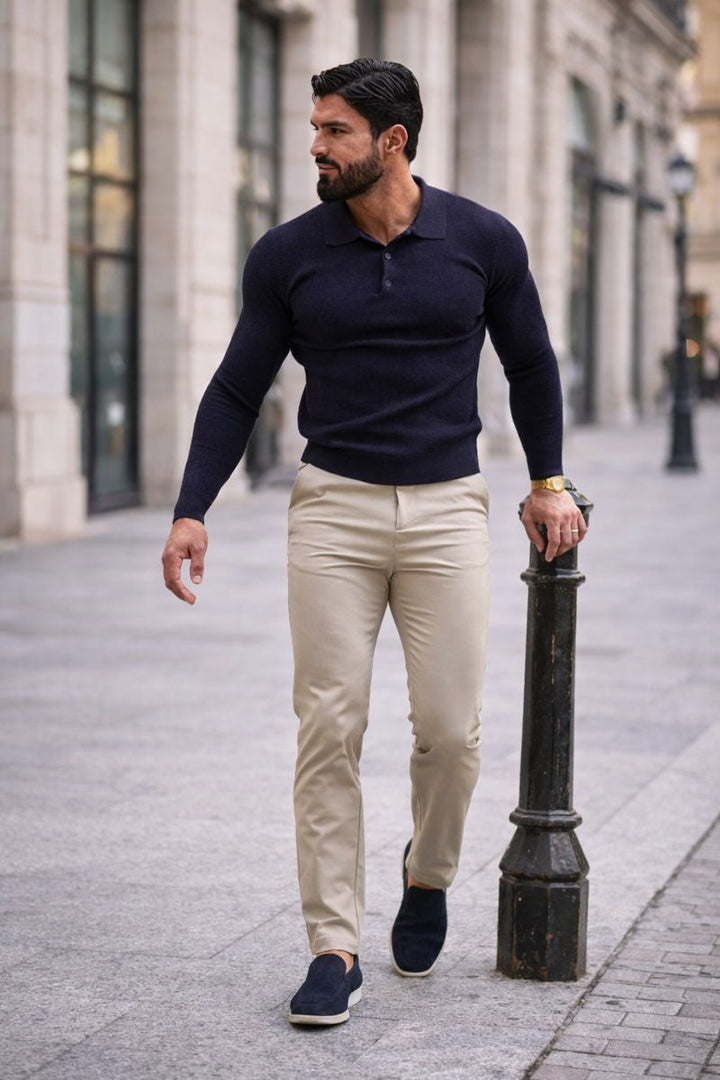 Pantalon de costume droit pour hommes - Jorund