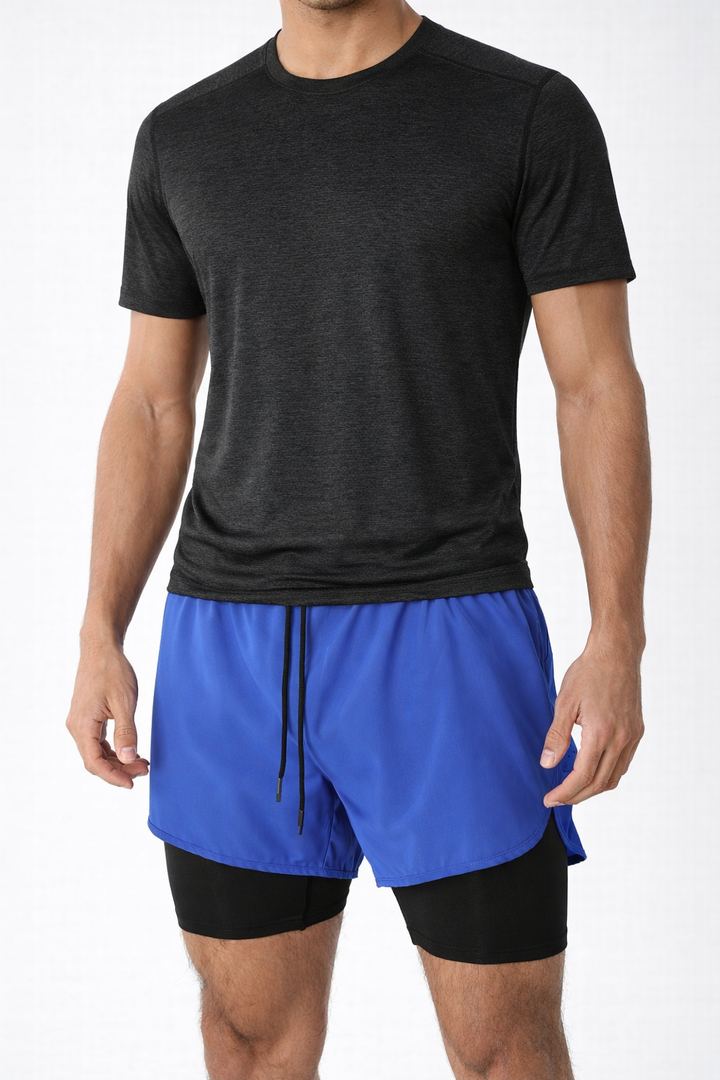 Short de sport Dry fit double couche intérieure - Bjarn