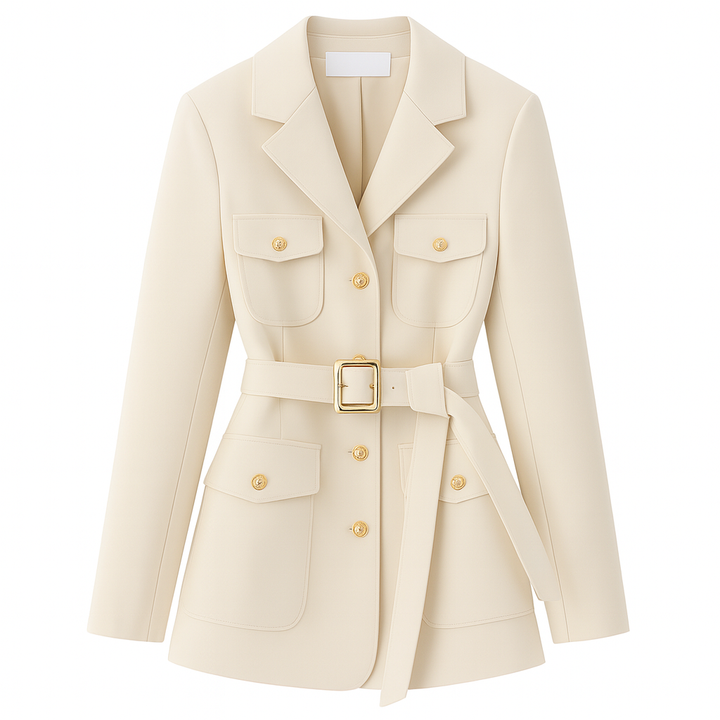 Blazer femme avec ceinture et poches - Lorane