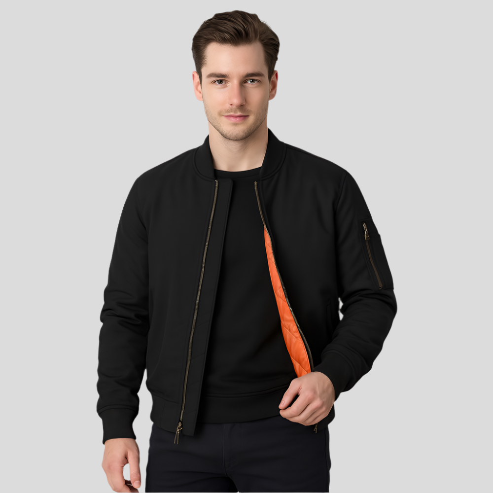 Blouson bombardier pour homme avec doublure intérieure - Julian