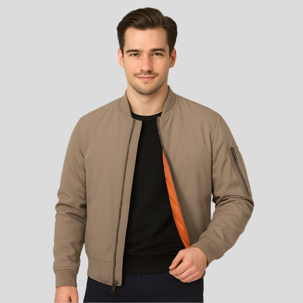 Blouson bombardier pour homme avec doublure intérieure - Julian