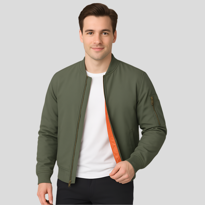 Blouson bombardier pour homme avec doublure intérieure - Julian