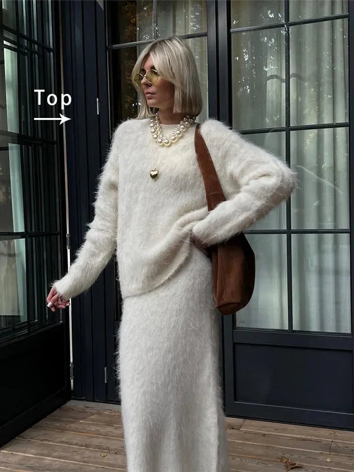 Ensemble tricoté pour femme avec texture douce - Eliane