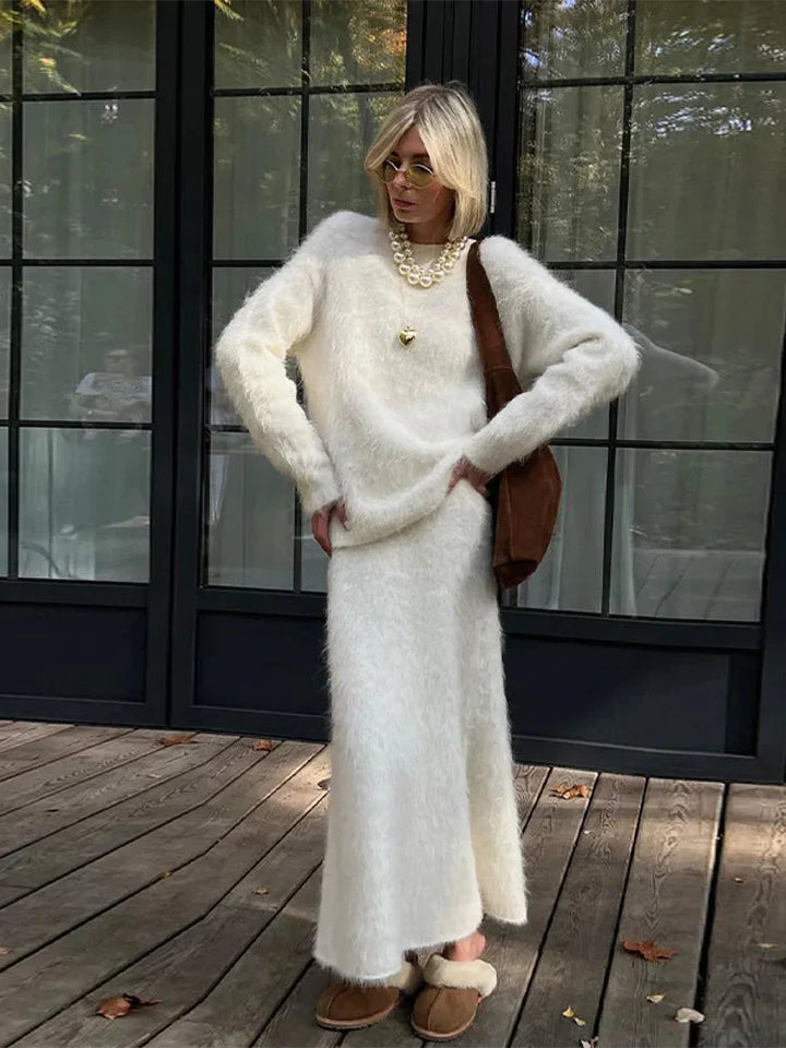 Ensemble tricoté pour femme avec texture douce - Eliane