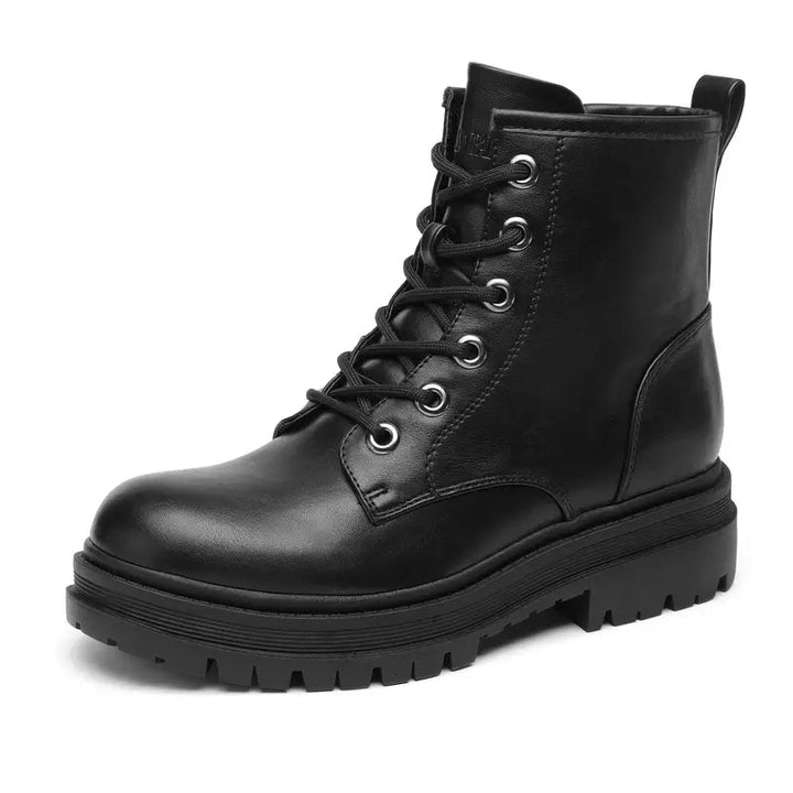 Bottes noires pour femmes avec plateforme solide - Ulrika