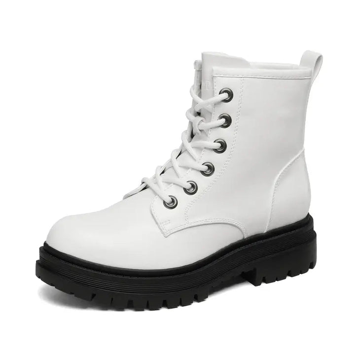 Bottes noires pour femmes avec plateforme solide - Ulrika