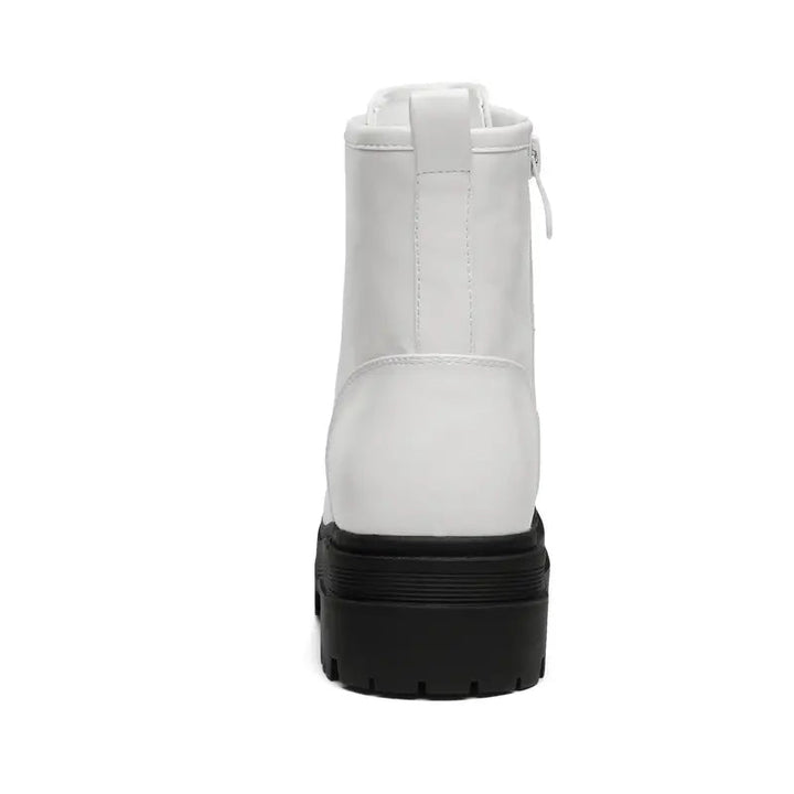Bottes noires pour femmes avec plateforme solide - Ulrika